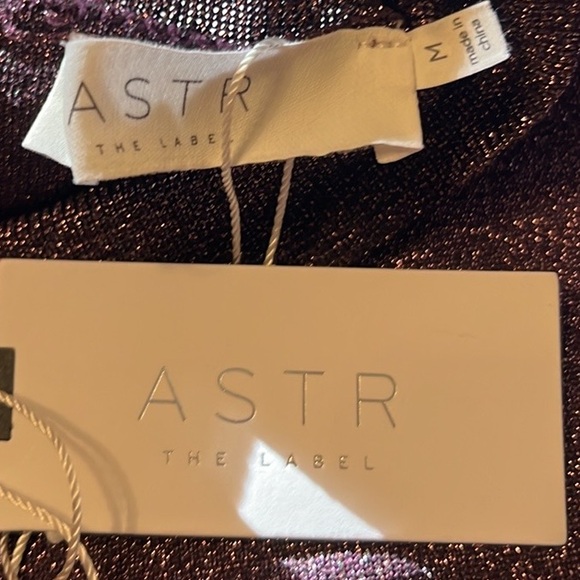 ASTR the Label Tillie Mini Dress in Pink/Black Shimmer, Size Medium, NWT - Picture 16 of 17